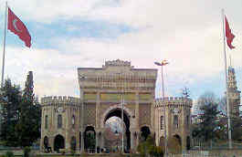 Entrance gate of Istanbul University - click to enlarge